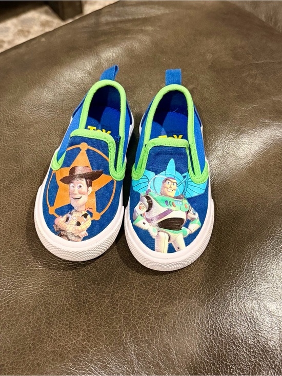 Disney Other - Disney Toy Story Toddlers Slip-On Shoes in Blue and Green